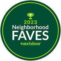 2023 Neighborhood Faves badge from Nextdoor.