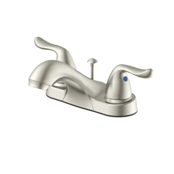 Mainline Collection Lisburn® 4'' Centerset Two Handle. 4-Inch Centerset Bathroom Faucet – Brushed Nickel (with Professional Installation)